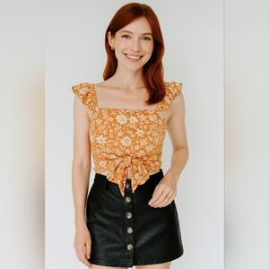 Lena Summer Ruffle top